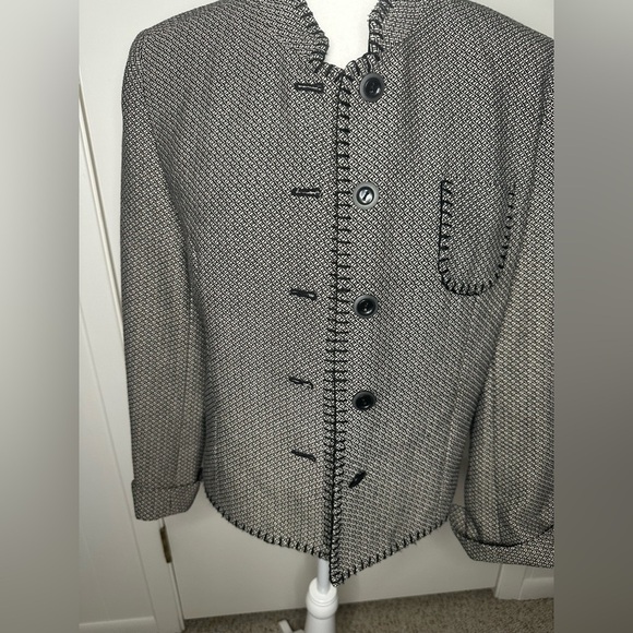 Christopher & Banks Jacket with Mandarin Collar size S - Picture 2 of 7